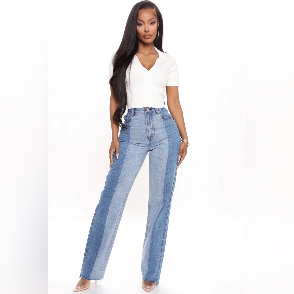 2-Toned Jeans - Pick a Side - Sz 13 - FashionNova